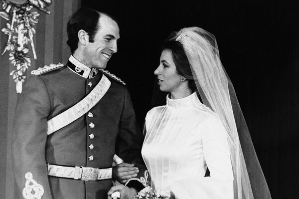 La boda de la princesa Ana y el jinete Mark Phillips, el 14 de noviembre de 1973 - Sputnik Mundo