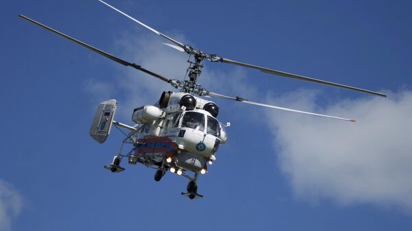 Un helicóptero Ka-32 del Ministerio de Emergencias de Rusia (Archivo) - Sputnik Mundo