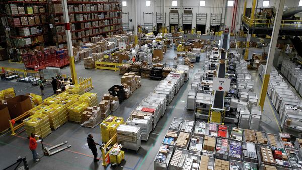 Un almacén de Amazon, foto de archivo - Sputnik Mundo