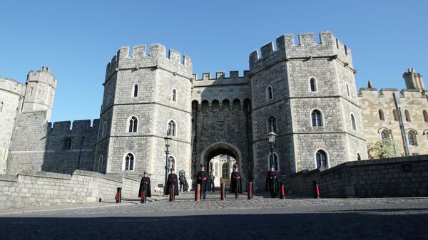 El castillo de Windsor durante el funeral del príncipe Felipe - Sputnik Mundo