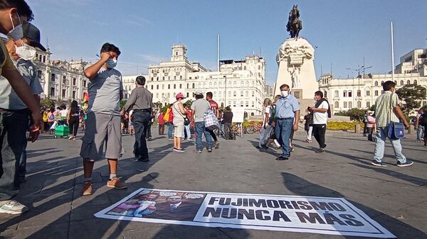 Movilización de los seguidores de Pedro Castillo en Lima - Sputnik Mundo