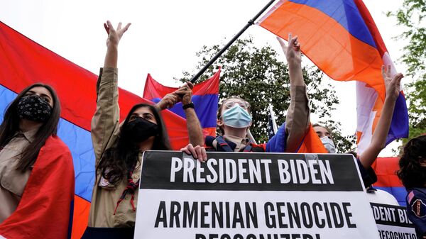 Manifestación de los armenios contra el genocidio - Sputnik Mundo