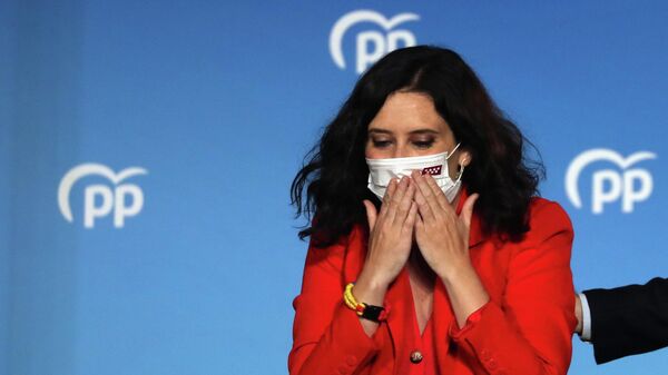 Isabel Díaz Ayuso, candidata del conservador Partido Popular en España - Sputnik Mundo