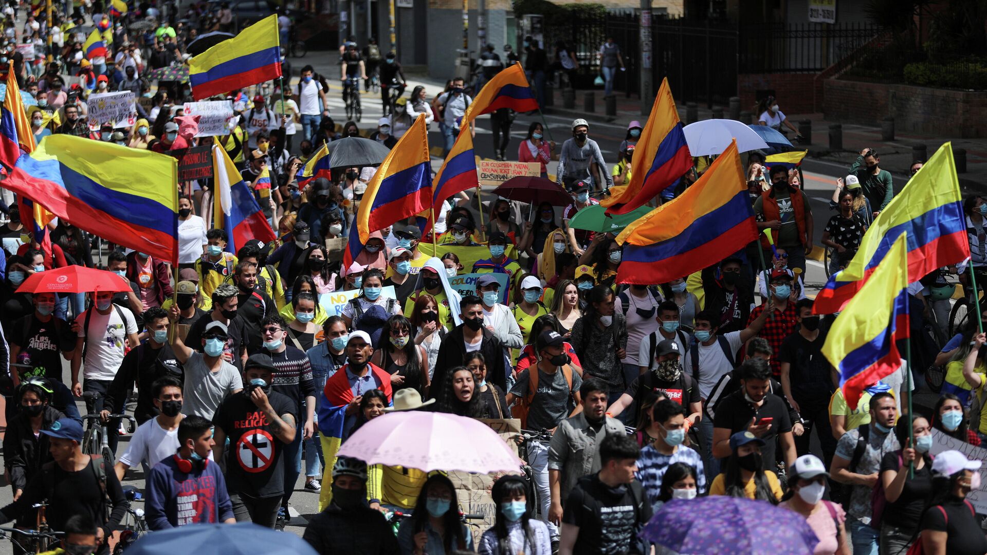 Protestas en Bogotá, Colombia - Sputnik Mundo, 1920, 24.05.2021