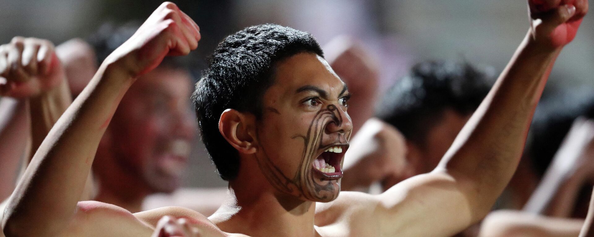 Un guerrero maorí durante una celebración en un torneo de rugby de 2018 - Sputnik Mundo, 1920, 14.05.2021