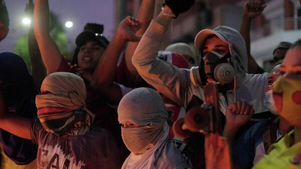 Protestas en Barranquilla, Colombia - Sputnik Mundo