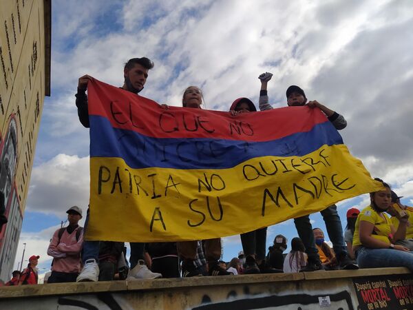 Protestas en Bogotá - Sputnik Mundo
