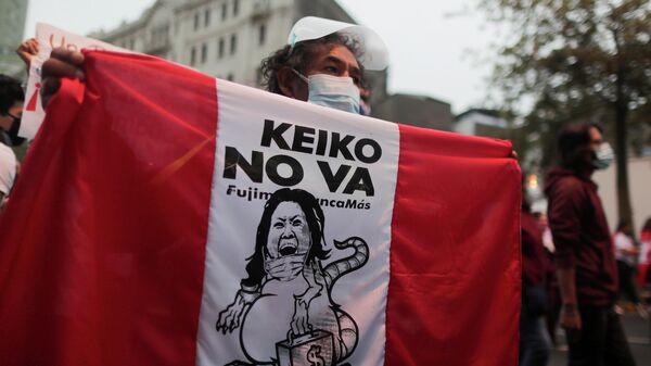 Marcha contra candidatura de Keiko Fujimori (Archivo) - Sputnik Mundo