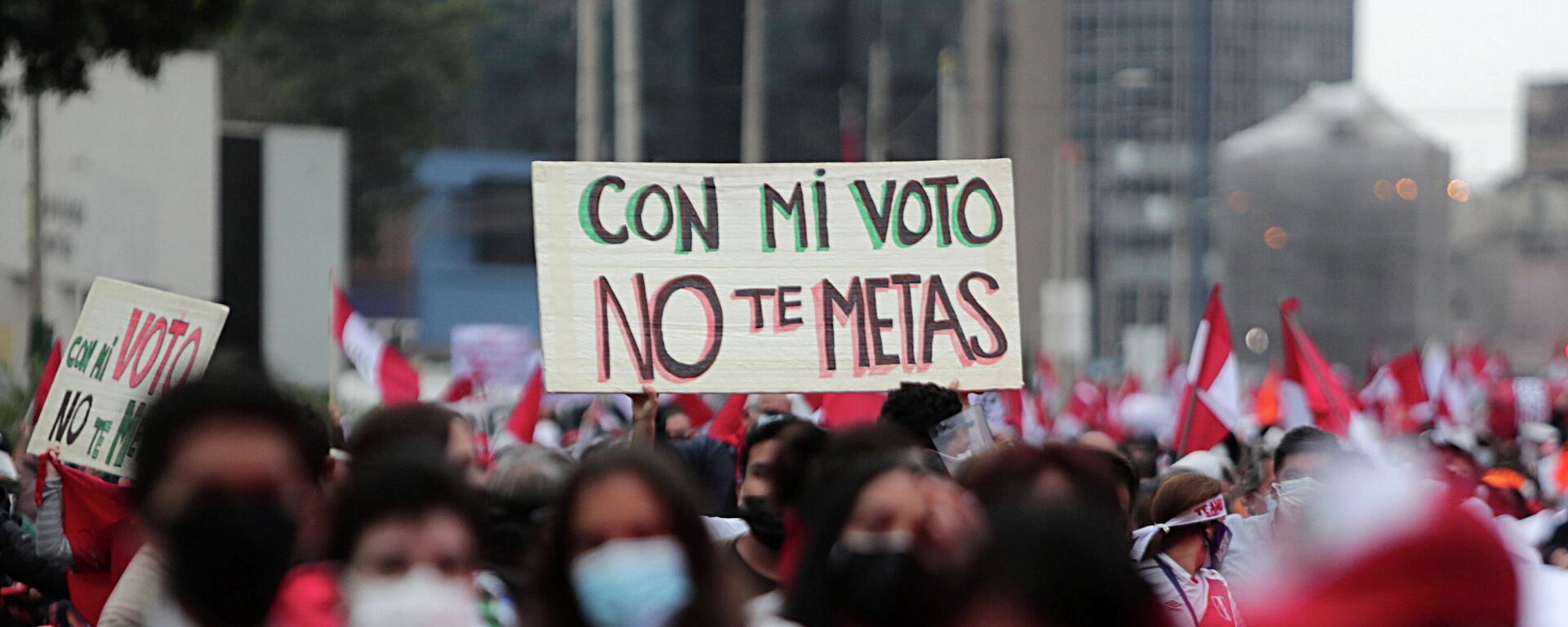 Manifestaciones en Perú Manifestaciones en Perú - Sputnik Mundo, 1920, 10.06.2021