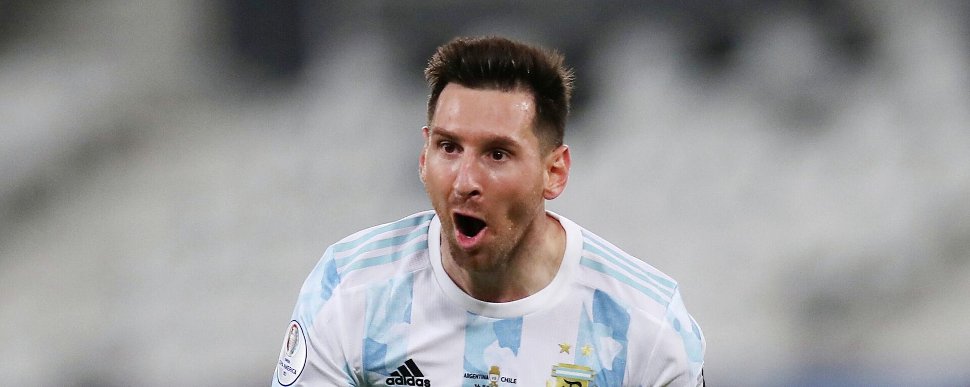 El delantero argentino Lionel Messi durante la Copa América 2021 - Sputnik Mundo, 1920, 07.07.2021