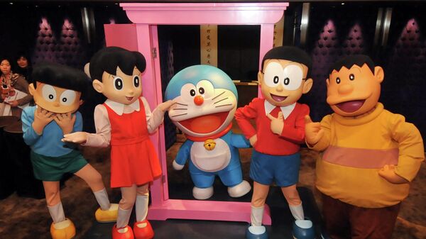Unos personajes del dibujo animado Doraemon - Sputnik Mundo