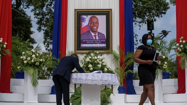 Ceremonioa en honor al expresidente de Haití, Jovenel Moise - Sputnik Mundo