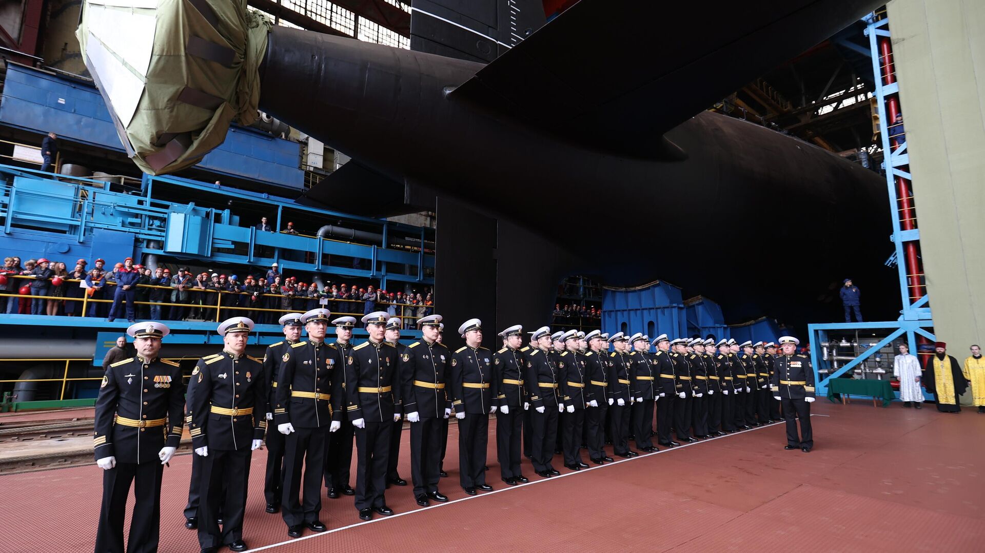 La ceremonia de botadura del submarino nuclear de la cuarta generación Krasnoyarsk - Sputnik Mundo, 1920, 31.07.2021