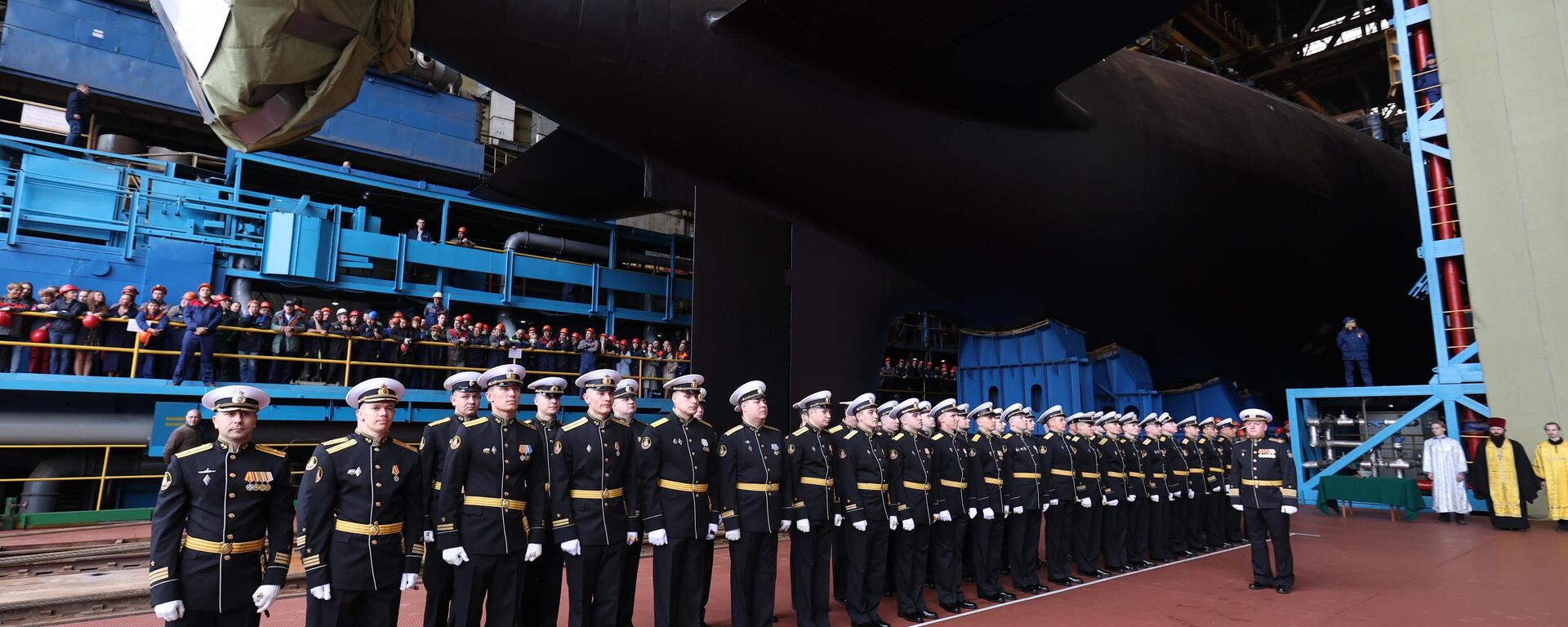 La ceremonia de botadura del submarino nuclear de la cuarta generación Krasnoyarsk - Sputnik Mundo, 1920, 31.07.2021