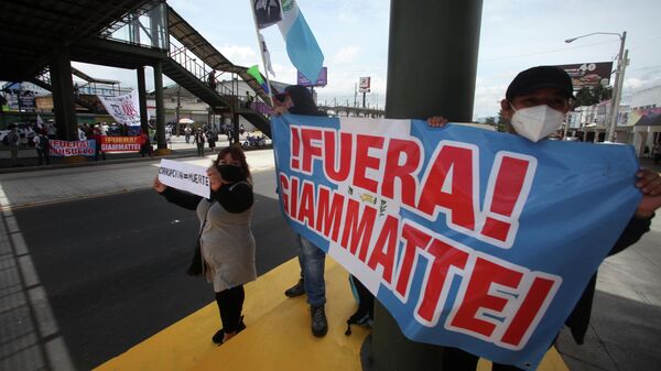 Protestas en Guatemala - Sputnik Mundo