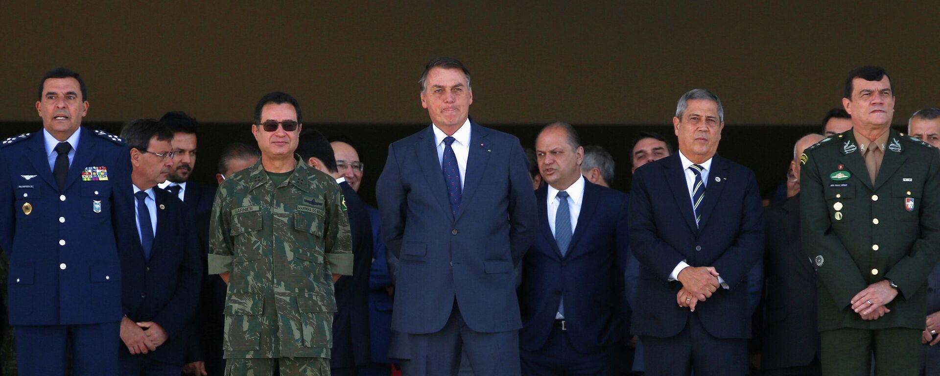 El presidente de Brasil, Jair Bolsonaro, asiste a un desfile militar, Brasilia, Brasil, el 10 de agosto de 2021   - Sputnik Mundo, 1920, 10.08.2021