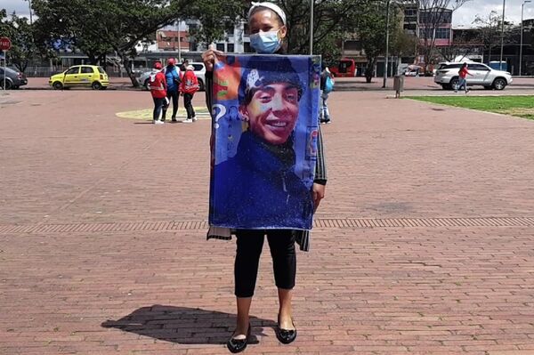 Protestas por el caso Duván Barros Protestas por el caso Duván Barros - Sputnik Mundo