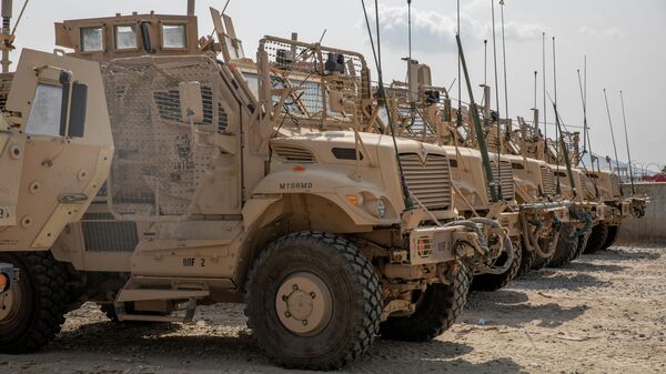 Vehículos del Ejército de EEUU en Afganistán - Sputnik Mundo