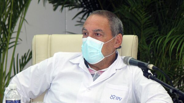 Doctor Vicente Vérez Bencomo, director general del Instituto Finlay de Vacunas de La Habana - Sputnik Mundo