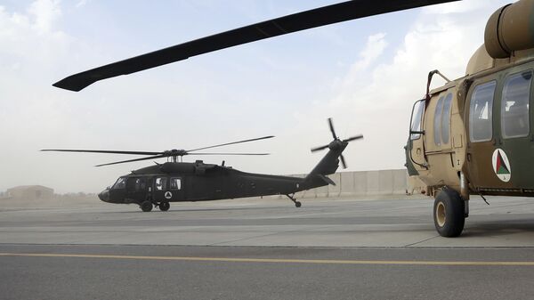 Американский вертолет UH-60 Black Hawk в Афганистане. Архивное фото - Sputnik Mundo