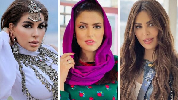 Aryana Sayeed, Maryam Khorami y Ghazal Sadat, celebridades afganas - Sputnik Mundo