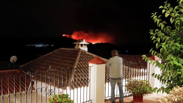 El incendio en el sur de España  - Sputnik Mundo