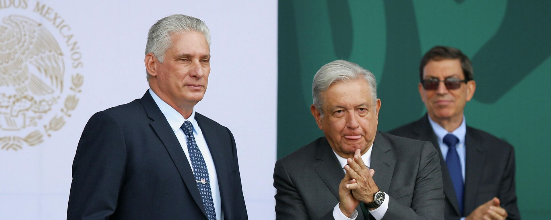 El presidente de Cuba, Miguel Díaz-Canel, junto al mandatario mexicano Andrés Manuel López Obrador - Sputnik Mundo, 1920, 17.09.2021