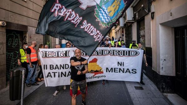 Manifestación neonazi en Chueca, Madrid - Sputnik Mundo