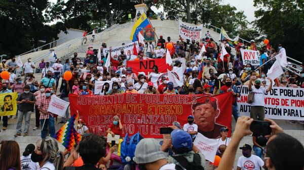 Chavistas marcharon por la defensa de la tierra y la vivienda digna en el Día Mundial del Hábitat - Sputnik Mundo
