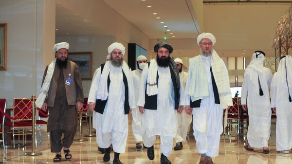 Una delegación de los talibanes - Sputnik Mundo