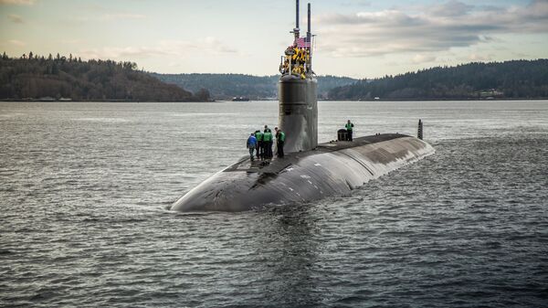 El USS Connecticut (SSN 22), submarino nuclear de la Marina de EEUU (archivo) - Sputnik Mundo