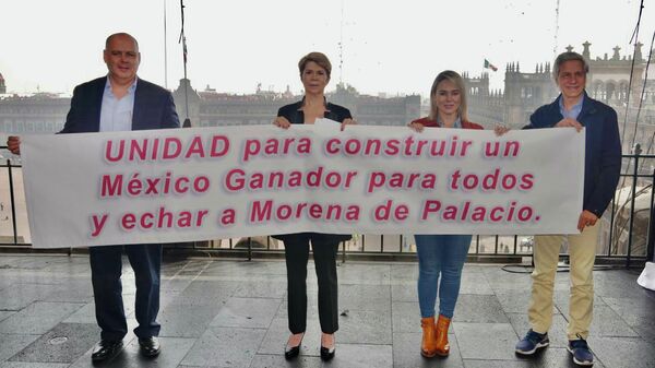 Gustavo de Hoyos, Beatriz Pagés y Claudio X. González, líderes opositores - Sputnik Mundo