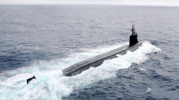 El USS Connecticut (SSN-22), submarino nuclear de EEUU (Imagen referencial) - Sputnik Mundo