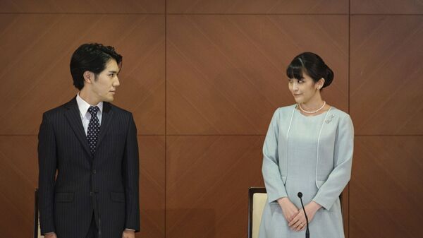 Exprincesa Mako, hija mayor del príncipe heredero Akishino, y su marido Kei Komuro - Sputnik Mundo