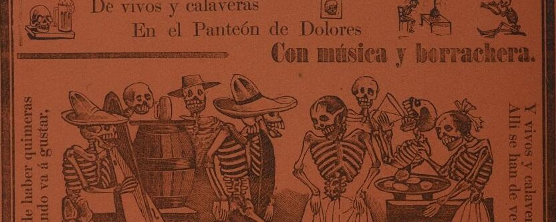 Gran fandango y francachela, grabado de José Guadalupe Posada - Sputnik Mundo, 1920, 29.10.2021
