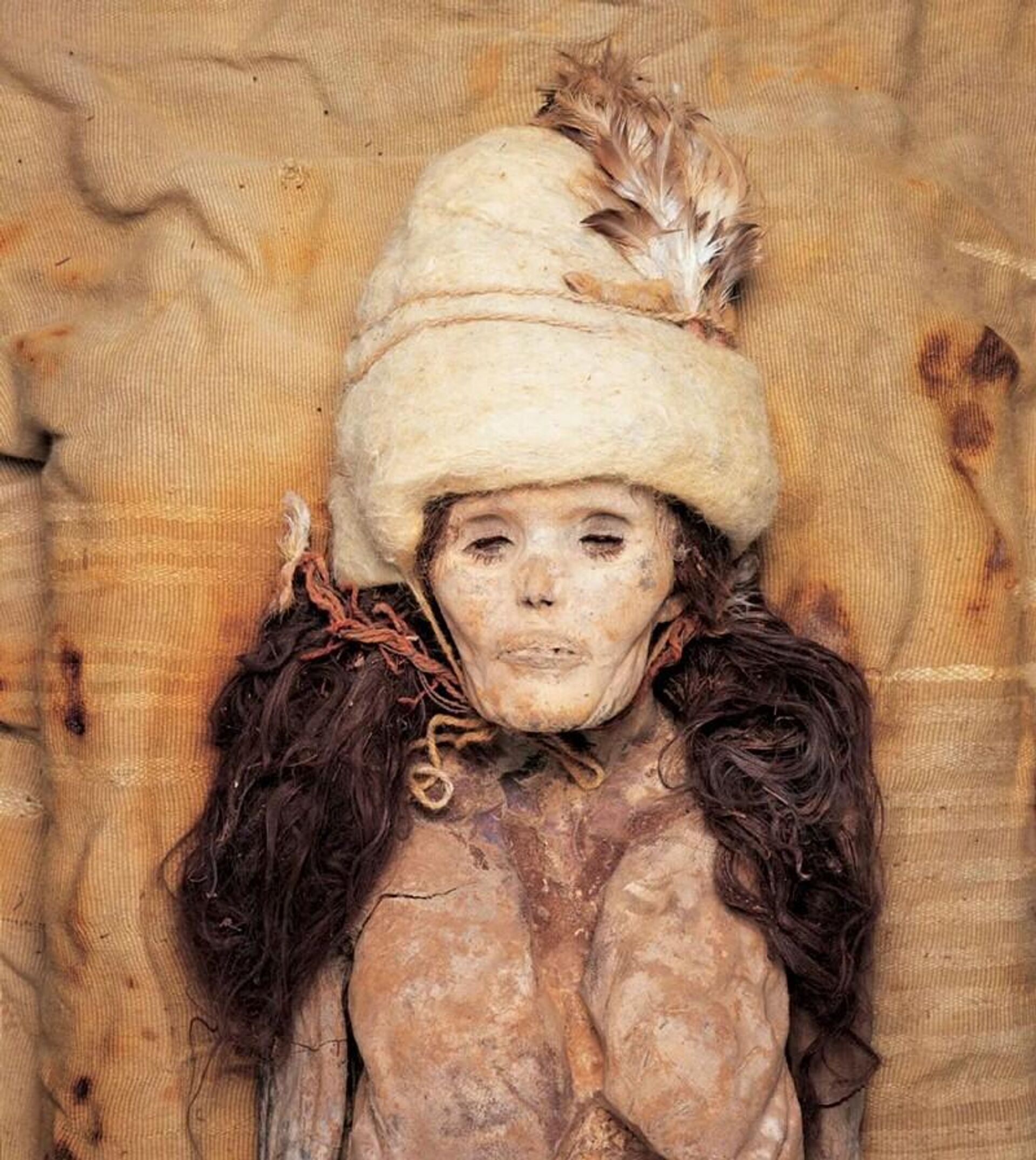 Una de las momias halladas en la región china de Xinjiang - Sputnik Mundo, 1920, 31.10.2021