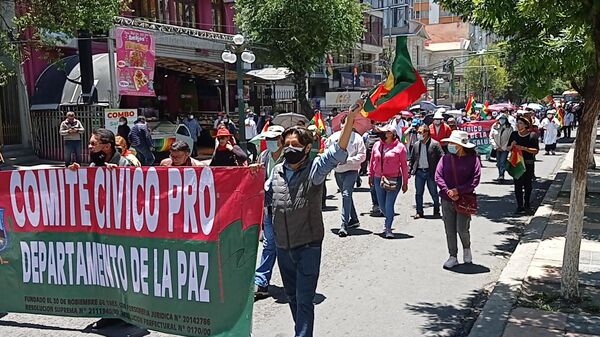 Movilización de protesta contra el Gobierno de Bolivia - Sputnik Mundo