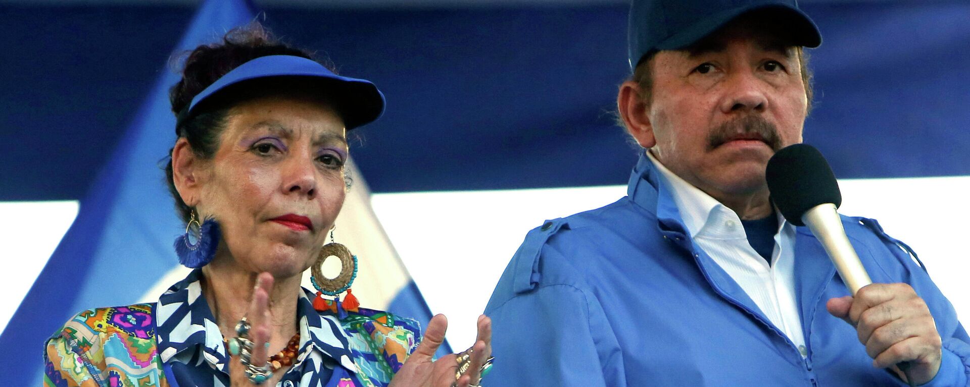 La vicepresidenta de Nicaragua, Rosario Murillo,  y el de Nicaragua presidente, Daniel Ortega - Sputnik Mundo, 1920, 24.11.2021
