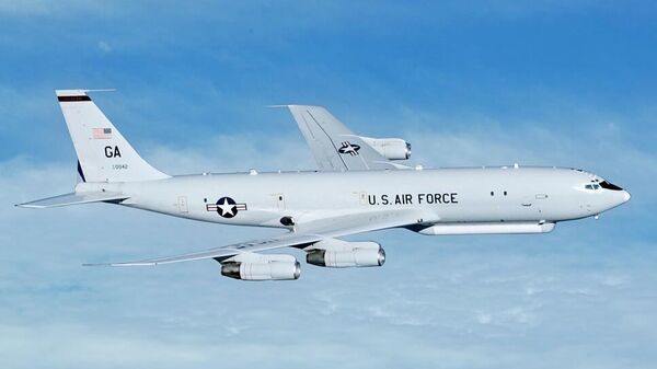 Un avión estadounidense E-8C (archivo) - Sputnik Mundo