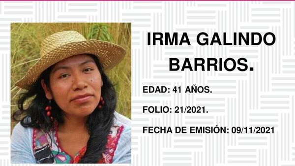 Emisión de alerta rosa por Irma Galindo Barrios, ambientalista oaxaqueña. - Sputnik Mundo