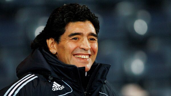 Diego Maradona, foto de archivo - Sputnik Mundo