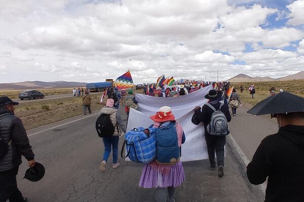 Marcha por la Patria en Bolivia - Sputnik Mundo