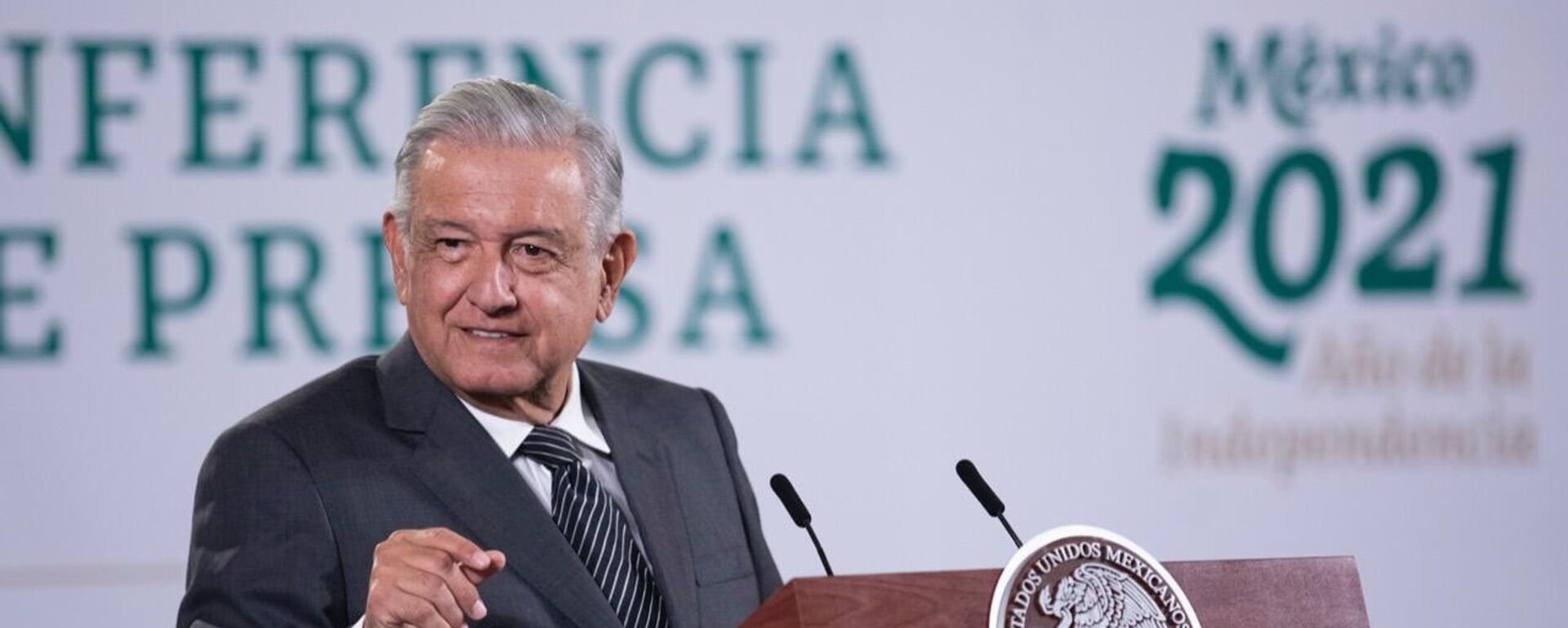 El presidente de México, Andrés Manuel López Obrador. - Sputnik Mundo, 1920, 01.12.2021