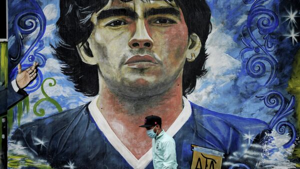 Retrato de Diego Armando Maradona - Sputnik Mundo