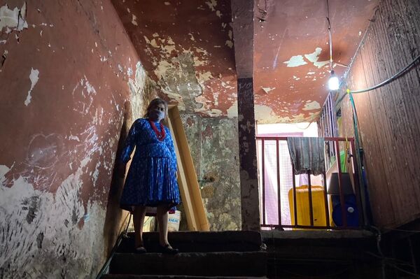 Albina, mujer mazahua que pelea por su permanencia en Turín 46, colonia Juárez, ciudad de México - Sputnik Mundo
