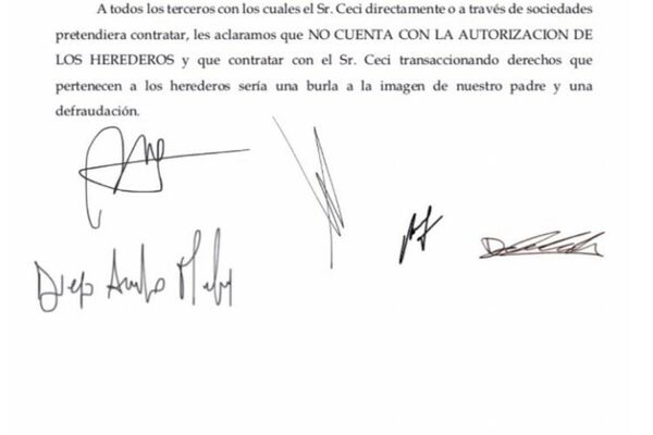 Comunicado de los hijos de Maradona Comunicado de los hijos de Maradona - Sputnik Mundo