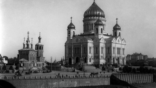 Кафедральный собор Русской православной церкви храм Христа Спасителя в Москве - Sputnik Mundo