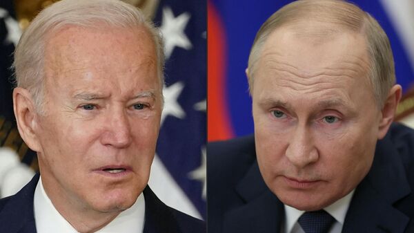Los presidentes de Rusia y EEUU, Vladímir Putin y Joe Biden - Sputnik Mundo