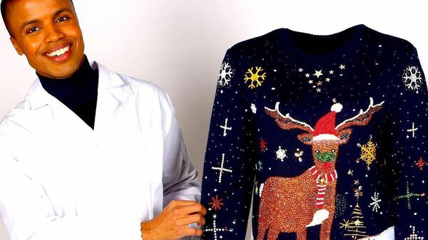 Aidan Liban y el jersey navideño más caro del mundo - Sputnik Mundo
