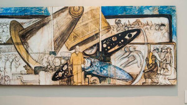 El hombre en la encrucijada, obra realizada por Diego Rivera - Sputnik Mundo